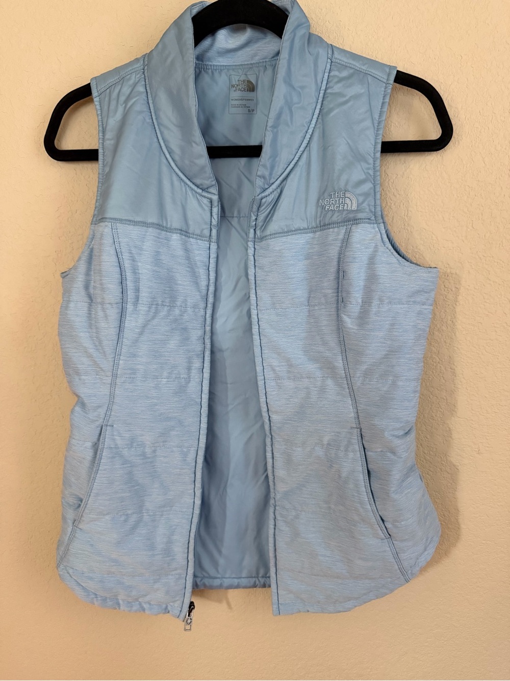 The North Face Light Blue Insulated Vest